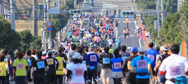 日本陸連公認コースによるハーフマラソン
